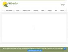 Tablet Screenshot of oaklands-centre.co.uk